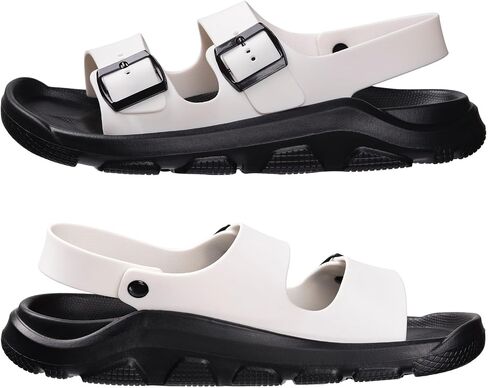 Harssidanzar Summer Mens Sandals مزدوج الشوكة القابلة للتعديل شرائح شاطئ شاطئ مسطحة KM242US in Kuwait