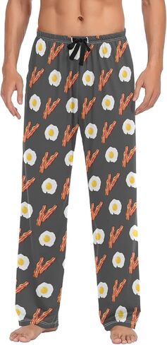 Ollabaky Pjs Men's Pajama Pants Separate Bottoms Men Long Sleep Pants Lounge Pants with Pockets in Saudi Arabia
