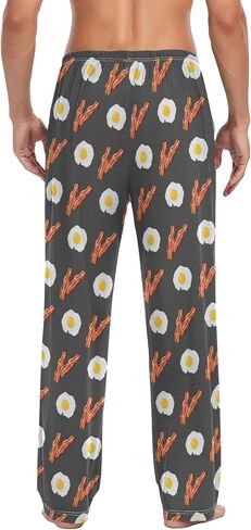 Ollabaky Pjs Men's Pajama Pants Separate Bottoms Men Long Sleep Pants Lounge Pants with Pockets in Saudi Arabia