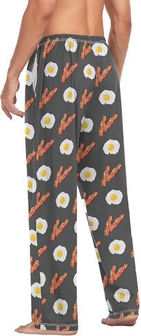 Ollabaky Pjs Men's Pajama Pants Separate Bottoms Men Long Sleep Pants Lounge Pants with Pockets in Saudi Arabia