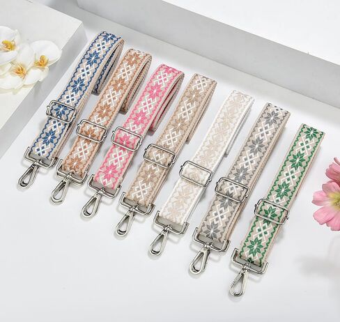 Crossbody Straps for Purses Silver Hardware Purse Strap Wide Shoulder Strap Adjustable Replacement in Kuwait