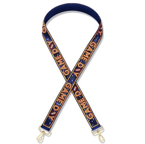 YAHPERN Beaded Purse Straps Game Day Purse Strap Replacement Sequin Crossbody Football Purse Strap for Stadium Clear Bag in Saudi Arabia