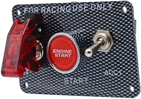 3-in-1 Universal 12V Racing Ignition Switch Panel - Push Button Toggle for Race Car, Boat, Truck in Saudi Arabia