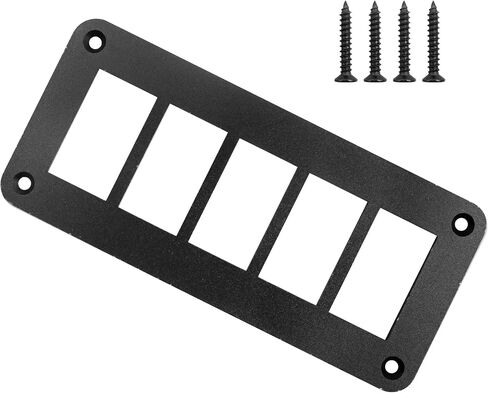 4 Way Rocker Switch Panel Housing Holder, 4 Gang Black Aluminium Rocker Switch Housing Bracket Shell Bracket for Car Truck Marine Boat RV Vehicle in Saudi Arabia
