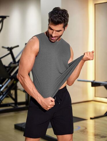 Pinspark Men's 3 Pack Pack Tank Tops قمصان الصالة الرياضية بلا أكمام القمصان الجافة الجافة القمصان العضلية للرجال in Kuwait
