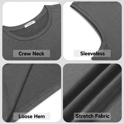Pinspark Men's 3 Pack Pack Tank Tops قمصان الصالة الرياضية بلا أكمام القمصان الجافة الجافة القمصان العضلية للرجال in Kuwait