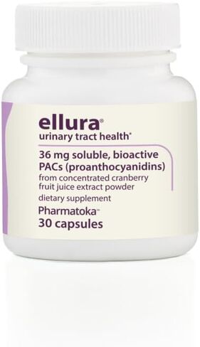 ellura 36mg Clinically Proven Soluble, Bioactive PACs – 100% Concentrated Cranberry Fruit Juice Extract, for UTI Support & Urinary Tract Health, 30 Capsules. in Saudi Arabia