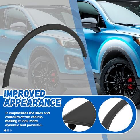 ecotric wheel chold fender fender flare متوافق مع 2013-2022 بويك Encore بديل لـ GM1291247 95275469 ABS ABS Side Plastic Side in Kuwait
