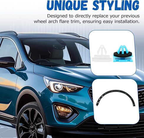 ecotric wheel chold fender fender flare متوافق مع 2013-2022 بويك Encore بديل لـ GM1291247 95275469 ABS ABS Side Plastic Side in Kuwait