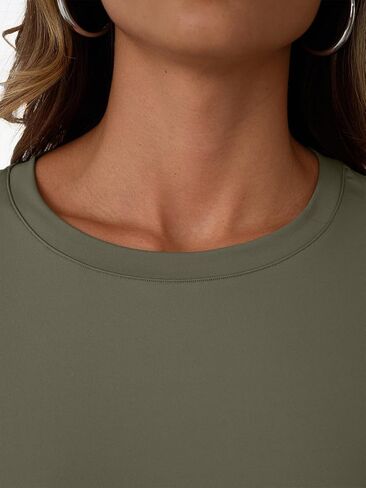 Outomet Long Sleeve Tops Tops Crew Neck Gym قمصان رياضية المشي لمسافات طويلة in Saudi Arabia