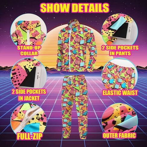 EVEDESIGN TRACK SUITS MENS SET - ARTRO 80S و 90S COSTUMES FORFICS للركض والتزلج وملابس التآكل غير الرسمية - بدلات عرق للرجال in Kuwait