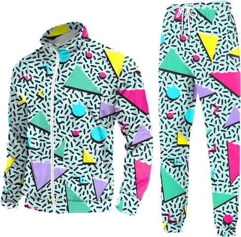 EVEDESIGN TRACK SUITS MENS SET - ARTRO 80S و 90S COSTUMES FORFICS للركض والتزلج وملابس التآكل غير الرسمية - بدلات عرق للرجال in Kuwait