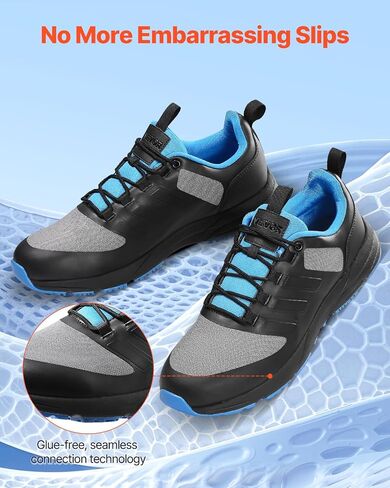 VEVOR Men's Cross W Width Sneakers US Size 9, Wide Toe Box Arch Support & Adjustable Lace-up, Training Shoes for Running, Gymnastics, Dog Walking, and Weightlifting (Black) in Saudi Arabia