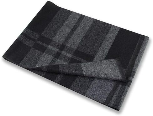 Define Essentials Men's Winter Warm Long Soft Plaid Scarf with Tassels, Soft Classic mens scraves in Kuwait