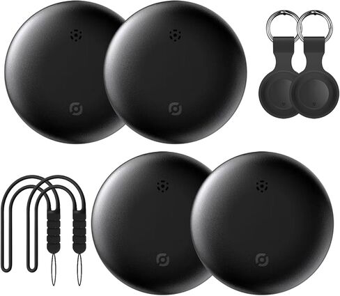 Air Tracker Tags,Luggage Tracker Key Finder Item Locator Works with Apple Find My (iOS only),Track Your Keys, Wallet, Suitcase,Bicycle,IP67 Waterproof,with Case w. Keychain (2-Pack) in Kuwait