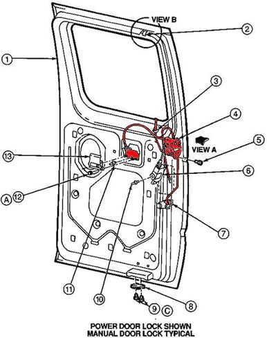 Side Hinged Door Latch Assembly compatible for Ford E150 E250 E350 RH Side Door Lock Latch with Cable&Rod in Saudi Arabia