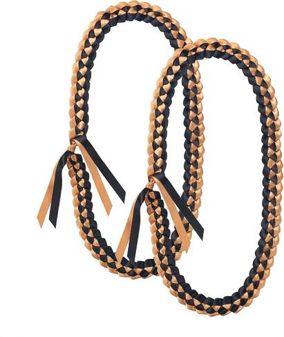 Graduation Lei, Graduation Leis 2025, Graduation Necklace for Class of 2025, 1PC/2PCS/6PCS Braided Ribbon Lei for Graduation Accessories, Grads Parties Decorations in Saudi Arabia