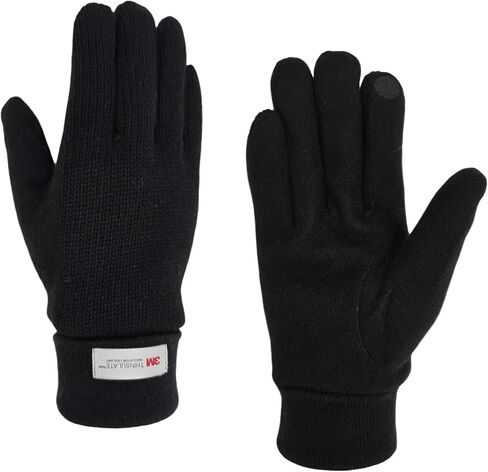 HILLSHADE Men's Wool Blended Knit Glove with Thinsulate Fleece Lining Turnover Cuff in Saudi Arabia