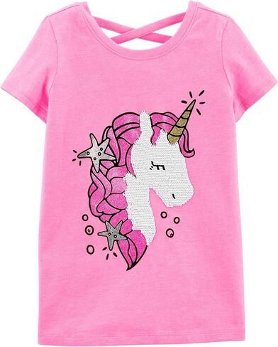 OSHKOSH B'GOSH Girls' Sequin Short-Sleeve T-Shirt in Saudi Arabia