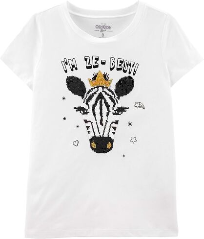 OSHKOSH B'GOSH Girls' Sequin Short-Sleeve T-Shirt in Saudi Arabia