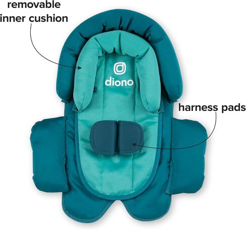Diono Cuddle Soft 2-in-1 Head Support, Comforting Head and Body Support for Babies, Converts depending on Infants Size, Purple Wildberry in Saudi Arabia