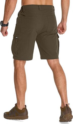 Jessie Kidden Mens Stretch Casual Lightweight Water Resistant Quick Dry Cargo Fishing Hiking Shorts in Saudi Arabia