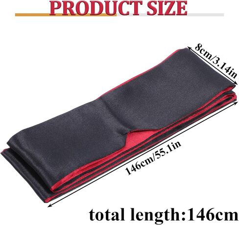 2 Pcs Satin Sleep Eye Mask, 145cm/57inch Silk Satin Blindfold Comfortable Eye Mask Sleep Mask Eye Cover Silk Sleeping Mask for Night Sleeping Travel Meditation Valentine's Day Gift in Saudi Arabia