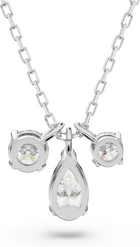 مجموعة مجوهرات Swarovski Attract Pear، لمسة نهائية من الروديوم، كريستالات شفافة in Kuwait