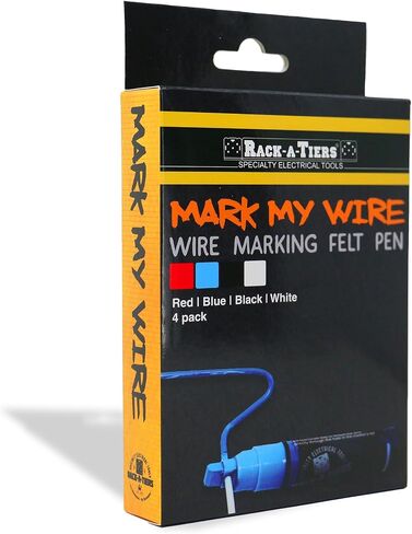 Rack-A-Tiers Mark My Wire - 4 عبوات مع قطعة واحدة من كل لون (52484) in Kuwait