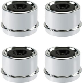 4PCS Trailer Hubcaps and Bearing Grease Caps, 1.98" Trailer Axle Dust Cap with Wheel Bearing Grease Plugs for Towing Truck Campers