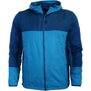Under Armour Men's Full Zip Hooded Light Jacket Windbreaker (Blue, S)