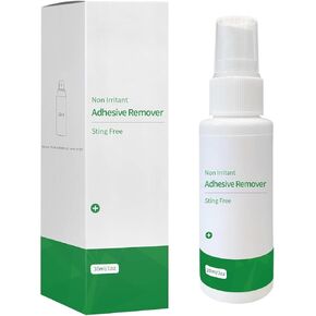 Adhesive Remover Spray,No Sting Medical Adhesive Remover for Skin,Ideal for Ostomy Patients, Sensitive Skin and Bandage Removal, Alcohol Free,30 ml Bottle