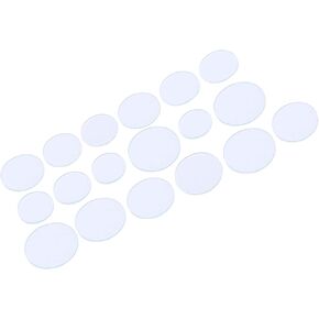 18Pcs Watch Glass Lens Set Mineral Replacement Flat Mineral Glass Transparent Watch Piece Glass, Watch Crystal Lens Glass Watch Glass Round Flat Crystal Watch Glass