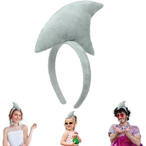 Beviliu Shark Headbands ، عقال سمك القرش للبالغين Cosplay Halloween ،