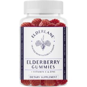 غميوز Elderberry للبالغين والأطفال - الدعم المناعي - غير المعدلة وراثيًا ، نباتي ، خالي من الغلوتين ، خالي من الجيلاتين - 60CT ، 100mg