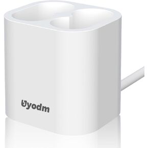 محطة شحن UYODM متوافقة مع بطارية MyQ لوحة المفاتيح القابلة لإعادة الشحن ، شاحن منفذ مزدوج لإعادة الشحن MyQ فقط