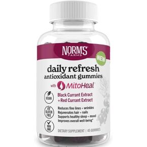 Norm's Farms Daily Immune Elderberry Gummies - فيتامين C ، الزنك والبروبيوتيك - نباتي ، خالي من الغلوتين ، Kosher ، غير المعدلة وراثيا - 60 Gummies in Kuwait