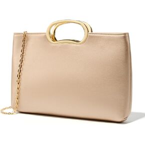 Clutch Purses for Women Cut Out Handle Clutch PU Leather Evening Bag Elegant Purse for Women Formal Wedding Party