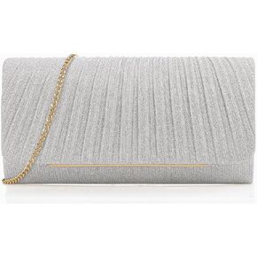 Women's Sparkling Evening Clutch Purse-Glitter Handbag with Detachable Strap for Weddings, Prom, Cocktail Parties