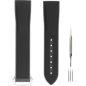Rubber Watch Band Compatible for Omega X Swatch 20mm Moonswatch Seamaster Speedmaster Silicone Strap Replacement for men and women wirst watchband