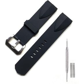 Silicone Rubber Watch Band Strap Compatible with Corum Admirals Cup Watch - 22mm Admiral’s Cup Watch Band Strap