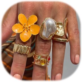 cjiayujew chunky gold flower rings bear standing reprings for women silver chunky ring repl repl reples repling repling repling replies repl repl stet