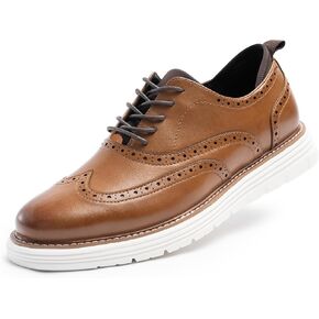 حذاء اللباس للرجال الرياضي Oxfords أحذية رياضية مريحة Brogue Wingtip Business أحذية غير رسمية ، نعل إيفا المطاط