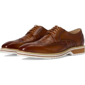 Stacy Adams Men's Beaumont Wing Tip Lace-Up Oxford, Tan, 9