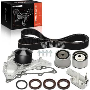مجموعة حزام توقيت محرك A-premium مع مضخة المياه متوافقة مع Chrysler Sebring 2001-2004 & Mitsubishi Galant 2000-2003 ، Eclipse 2000-2004 & Dodge Stratus 2001-2004-3.0L