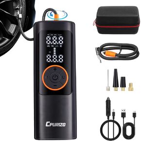 Tire Inflator Portable Air Compressor with Aluminium Alloy Body, 15000mAh & 150PSI Digital Car Air Pump for Car Tires, Portable Air Pump for Cars, Bike, Inflatables, Basketball and Ball