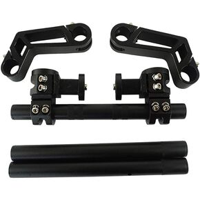 CNC Motorcycle Handlebar 7/8" Adjustable Steering Removable Handle Bar System For 125cc Pit Bike Dirt Bike Motocross Scooter (Color : Black)
