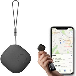 Air Key Finder Tag Cafe 2PCS - فقط iOS - علامة تعقب المفاتيح الذكية بلوتوث - تعمل مع iPhone أو iPad - تتبع العناصر الأكثر أهمية - ابحث عن جهاز المفاتيح أو مفتاح السيارة