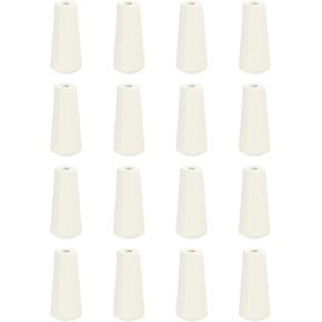 uxcell 16pcs الحبل مقابض ، 35 ملم نافذة الأعمى شرابات السحب الخشبي شرابة السلك السحب قلادة السحب للازهاء الستائر الظل ، أبيض