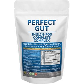 الأمعاء المثالية: مسحوق الأنسولين FOS لصحة الأمعاء. الأنيولين prebiotic. فريدة من نوعها ما قبل الظهر 95 ٪ FOS الألياف inulin enulin